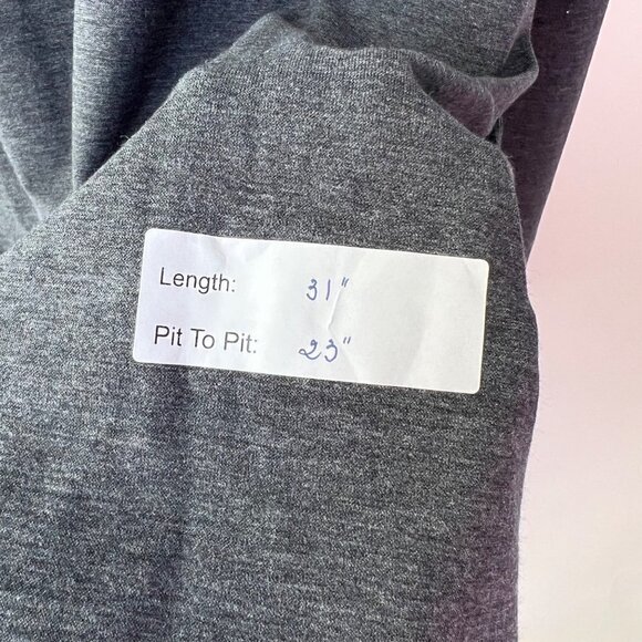 ❤️ Lululemon 5 years basic long sleeves Henley in dark heather gray Size XXL A93 - Picture 8 of 9